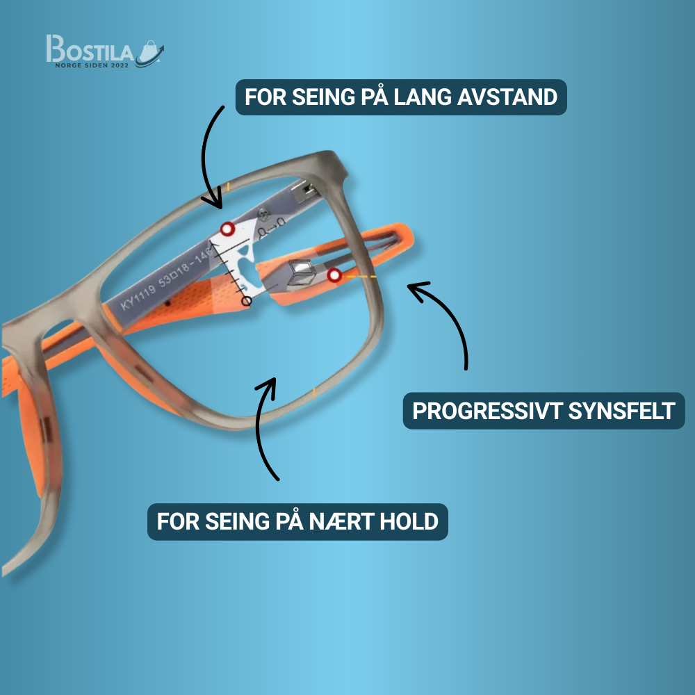 Bostila™ - Multifokusbriller med lysjustering