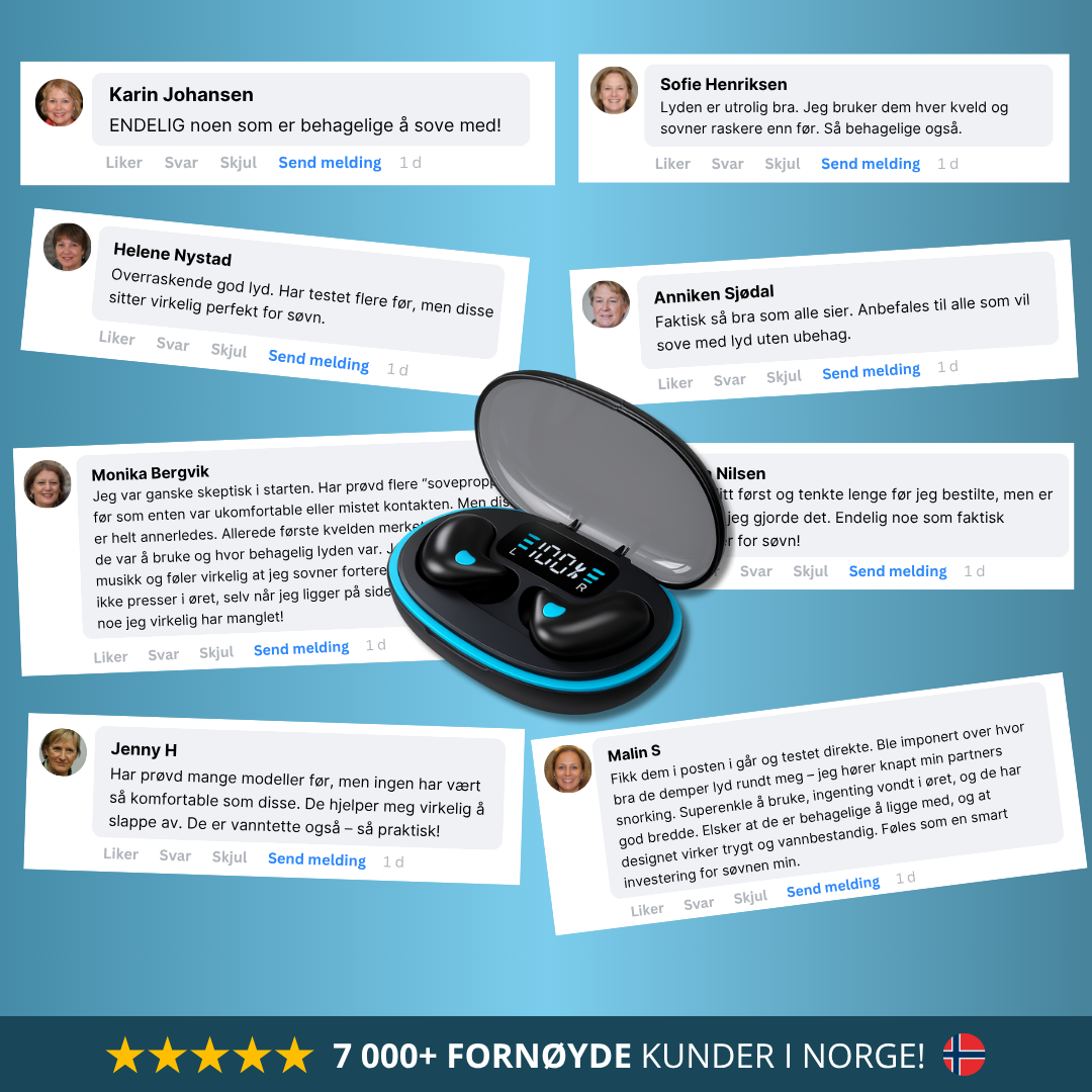 Bostila™ – Originale vanntette SleepPods med støykansellering